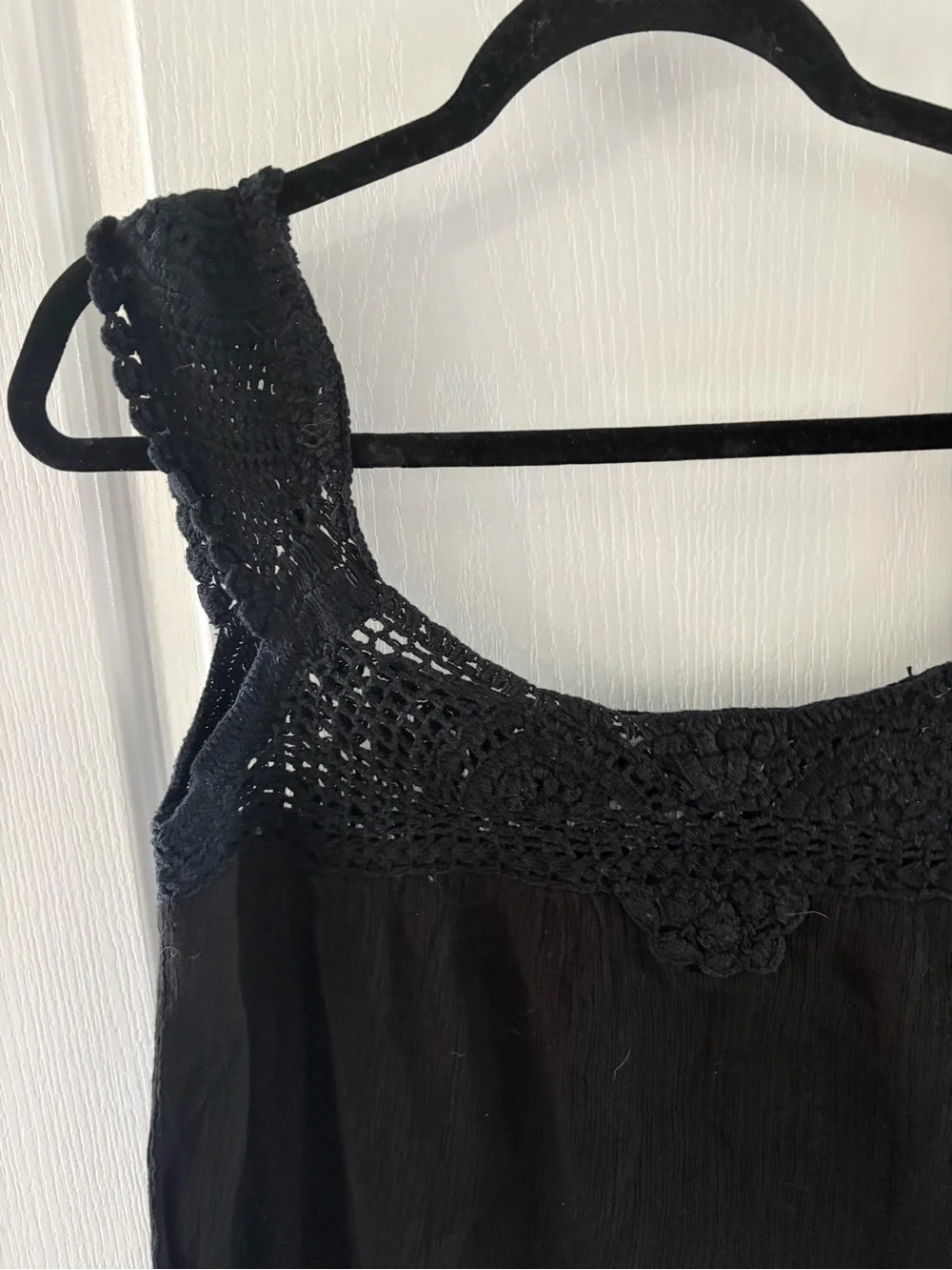 Promod Black Crochet Yoke Camisole - Picture 2 of 5
